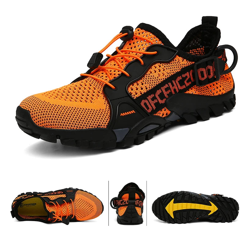 Unisex Hiking Shoes - Breathable Mesh Outdoor Non-slip Light Walking, Trekking, Beach Wading Shoes