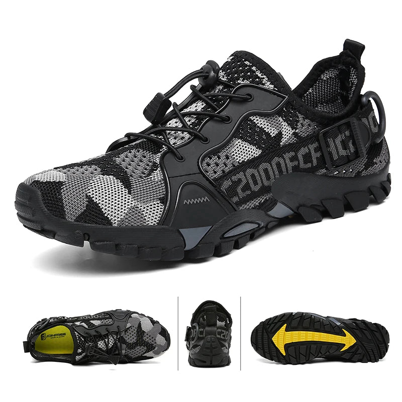 Unisex Hiking Shoes - Breathable Mesh Outdoor Non-slip Light Walking, Trekking, Beach Wading Shoes