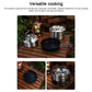 Camping Hiking Cookware Set Outdoor Portable Picnic Tableware Kit Stainless Steel Pot Frying Pan Kettle Set For Outdoor Cooking