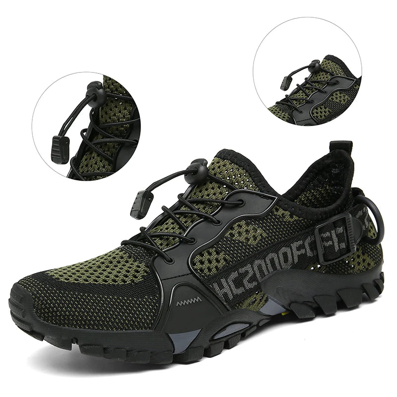 Unisex Hiking Shoes - Breathable Mesh Outdoor Non-slip Light Walking, Trekking, Beach Wading Shoes