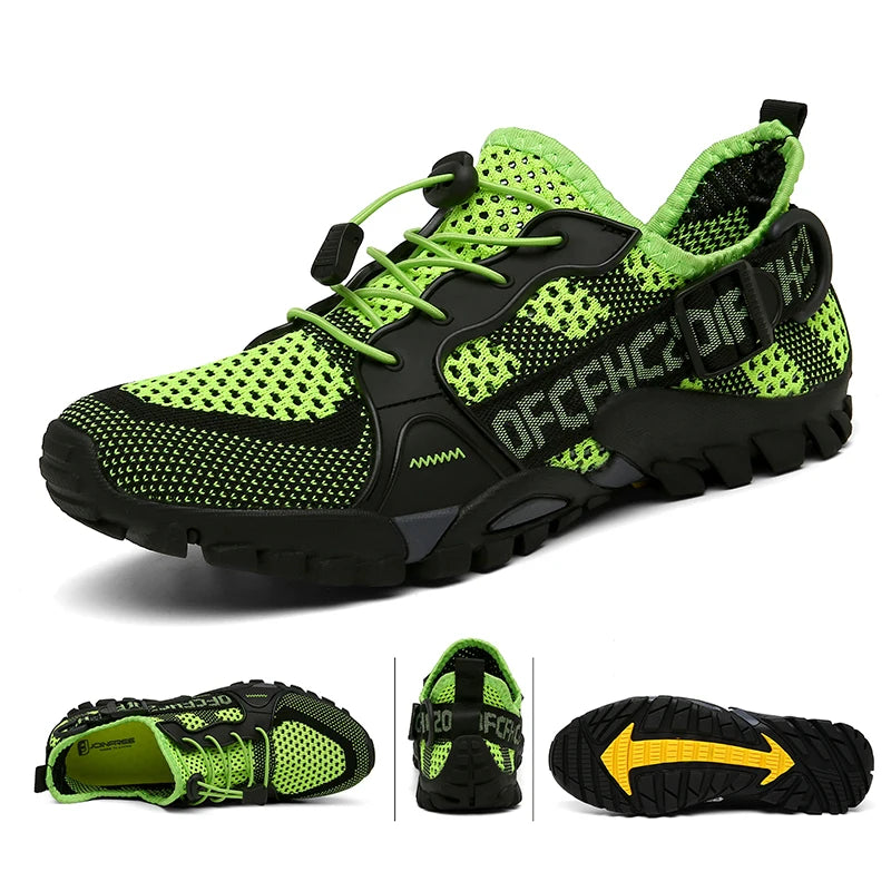 Unisex Hiking Shoes - Breathable Mesh Outdoor Non-slip Light Walking, Trekking, Beach Wading Shoes